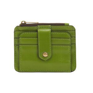 PATRICIA NASH Foliage Leather Cassis Id Credit Card Case